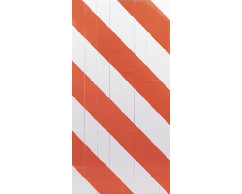 Autobeschermstrip 20x40 cm rood-wit