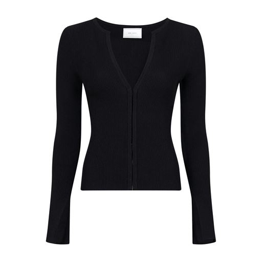 Neo Noir Shirley Knit Strikbluse, Black, 40