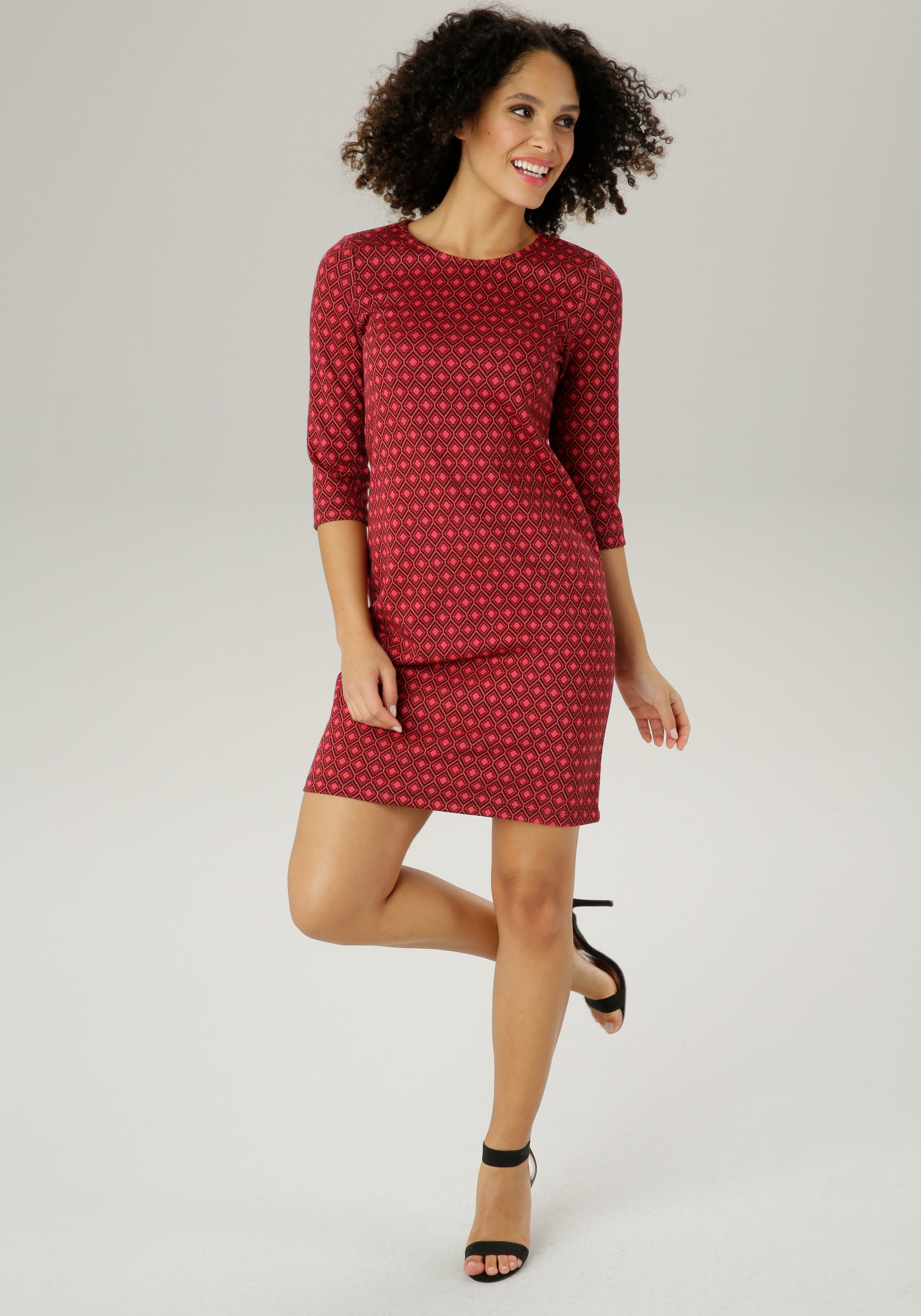 Aniston SELECTED Jerseykleid in Jacquard-Qualität