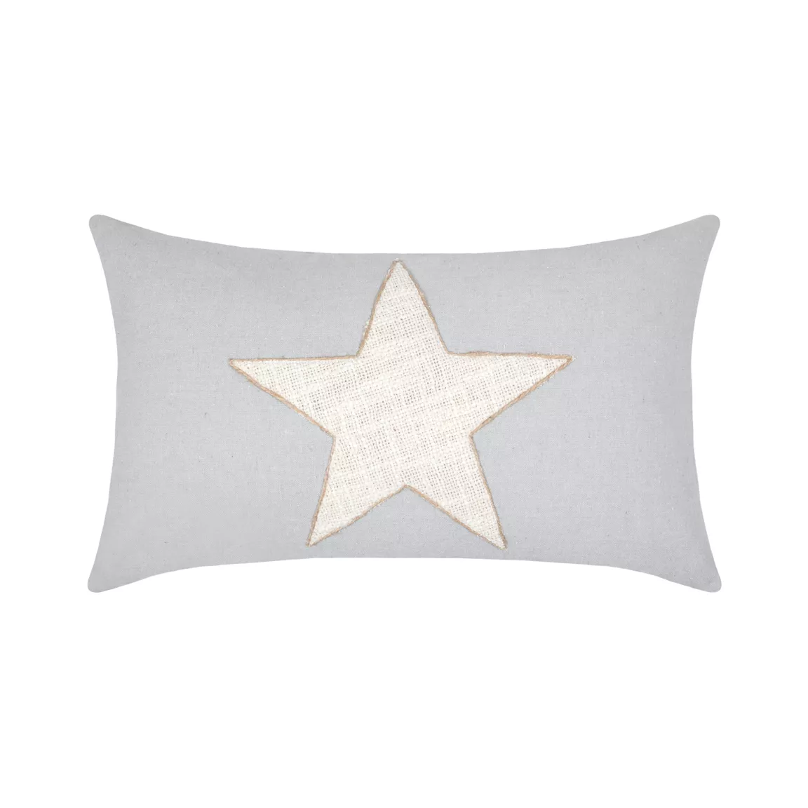 Coussin rectangulaire coton (30 x 50 cm) Happy Gris souris
