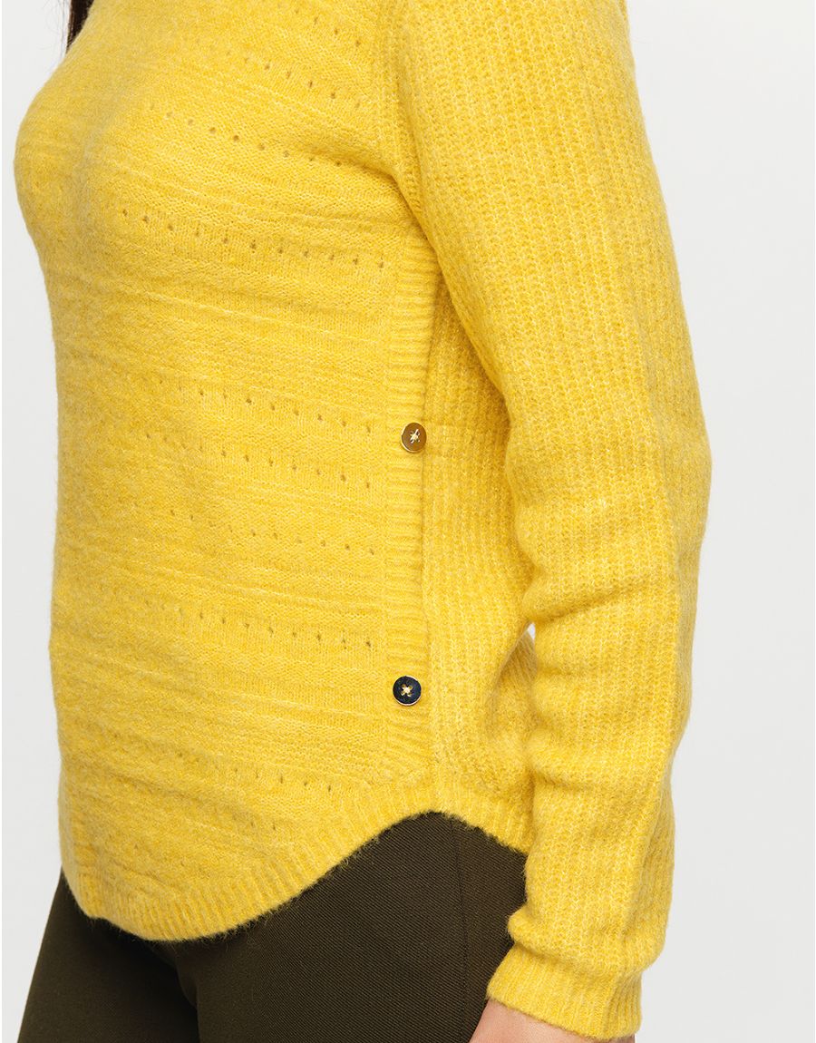 Pull jaune laine