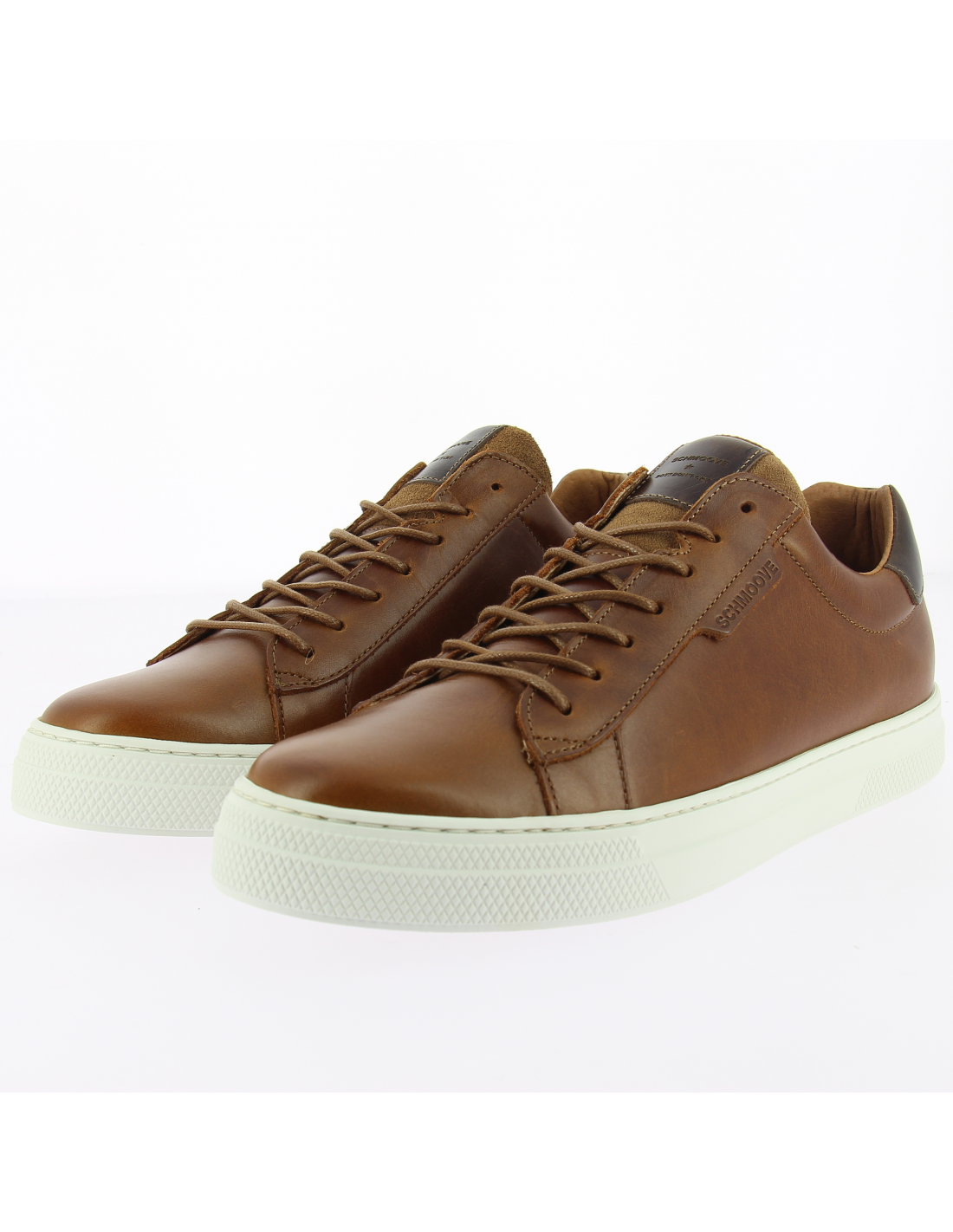 schmoove baskets de ville homme spark clay cuir marron