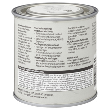 Karwei binnenlak zijdeglans zink grijs  250 ml