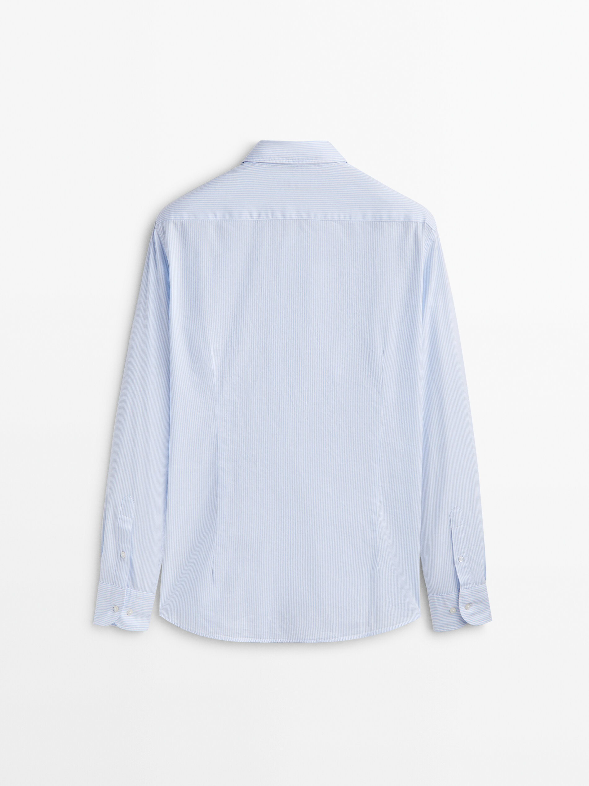 Camisa raia micro oxford slim fit - CELESTE