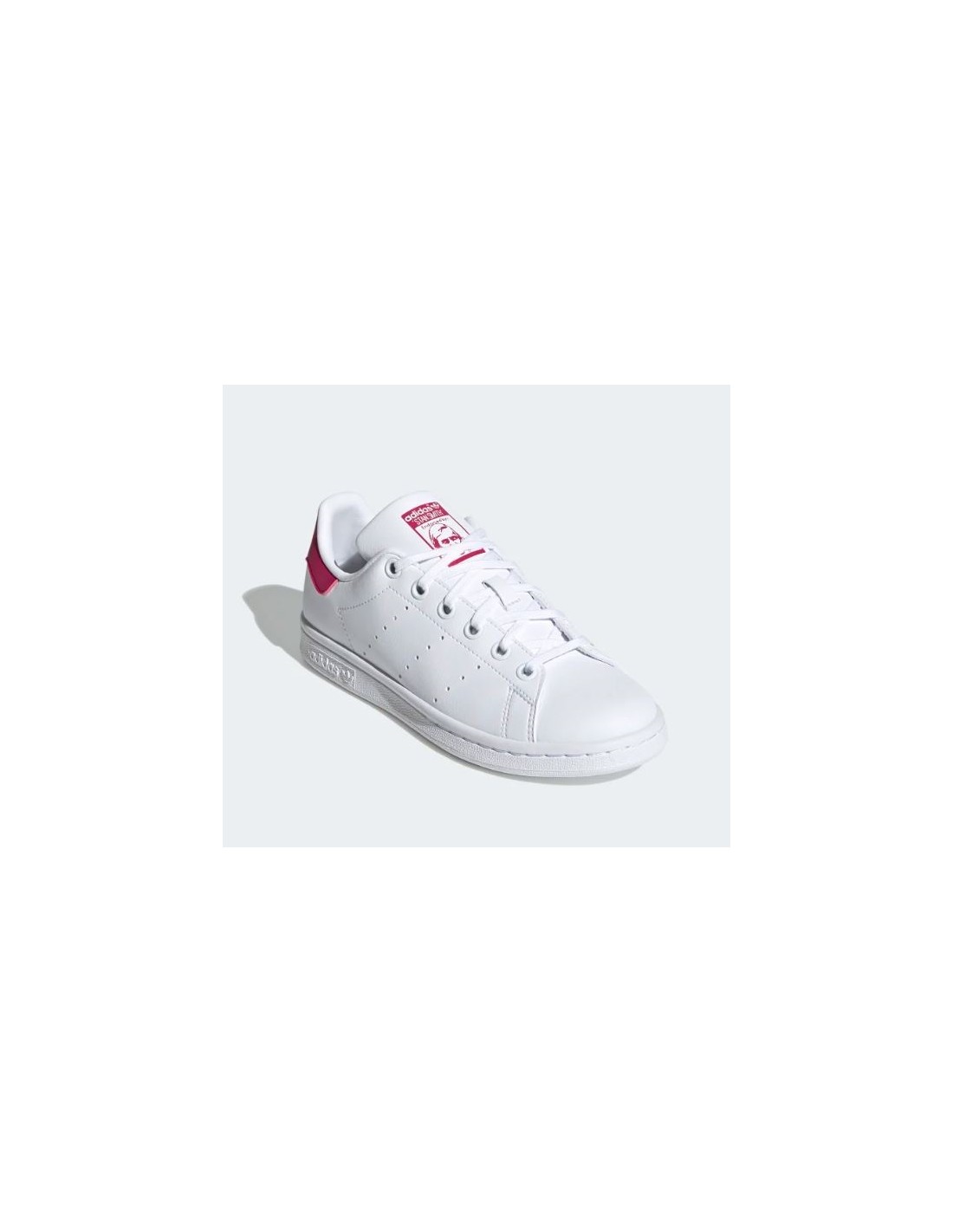 adidas Sneakers Femme Stan Smith J Vegan Blanc Rose