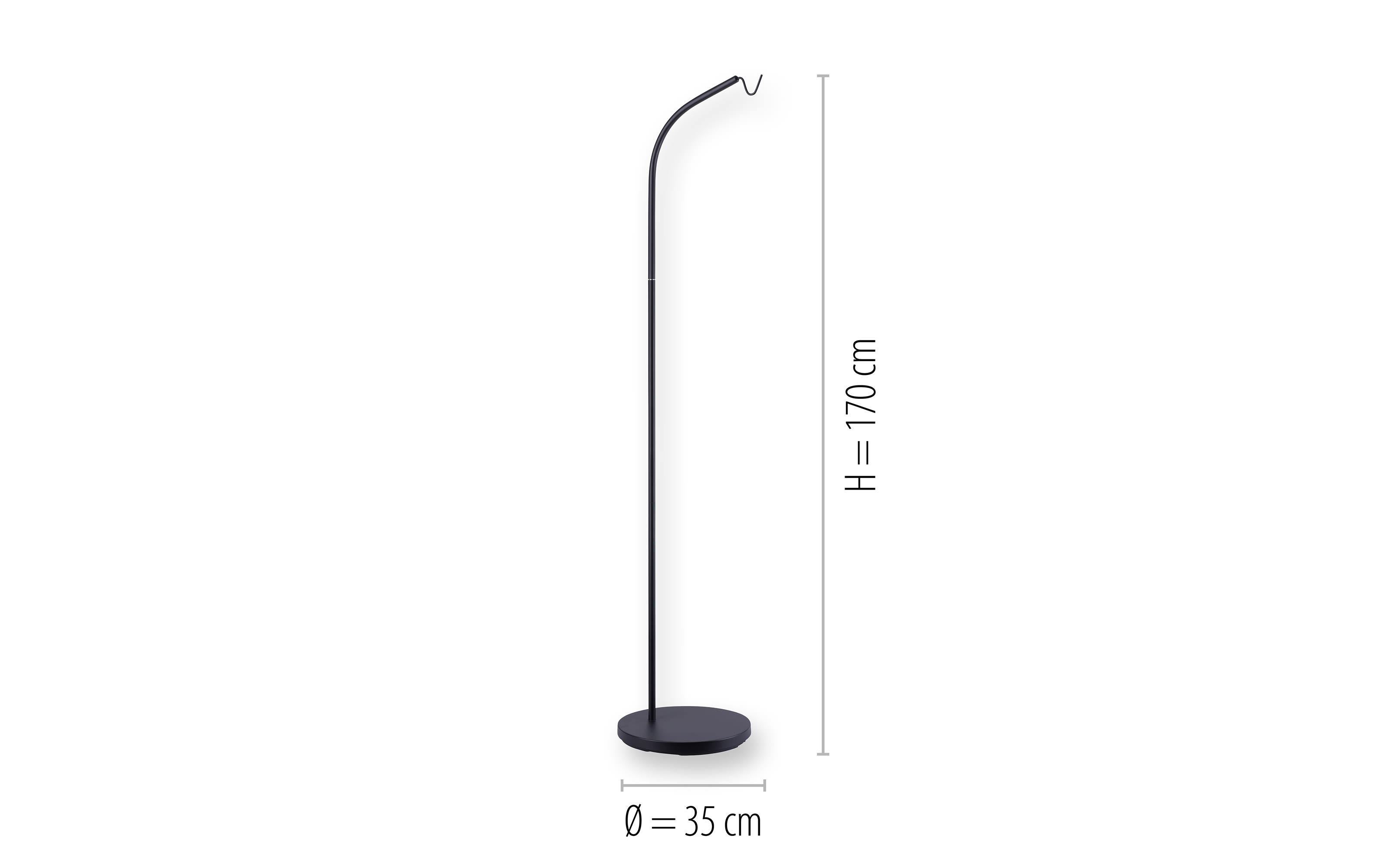 Standfuß Holly in schwarz für Akku-Pendelleuchte, 170 cm