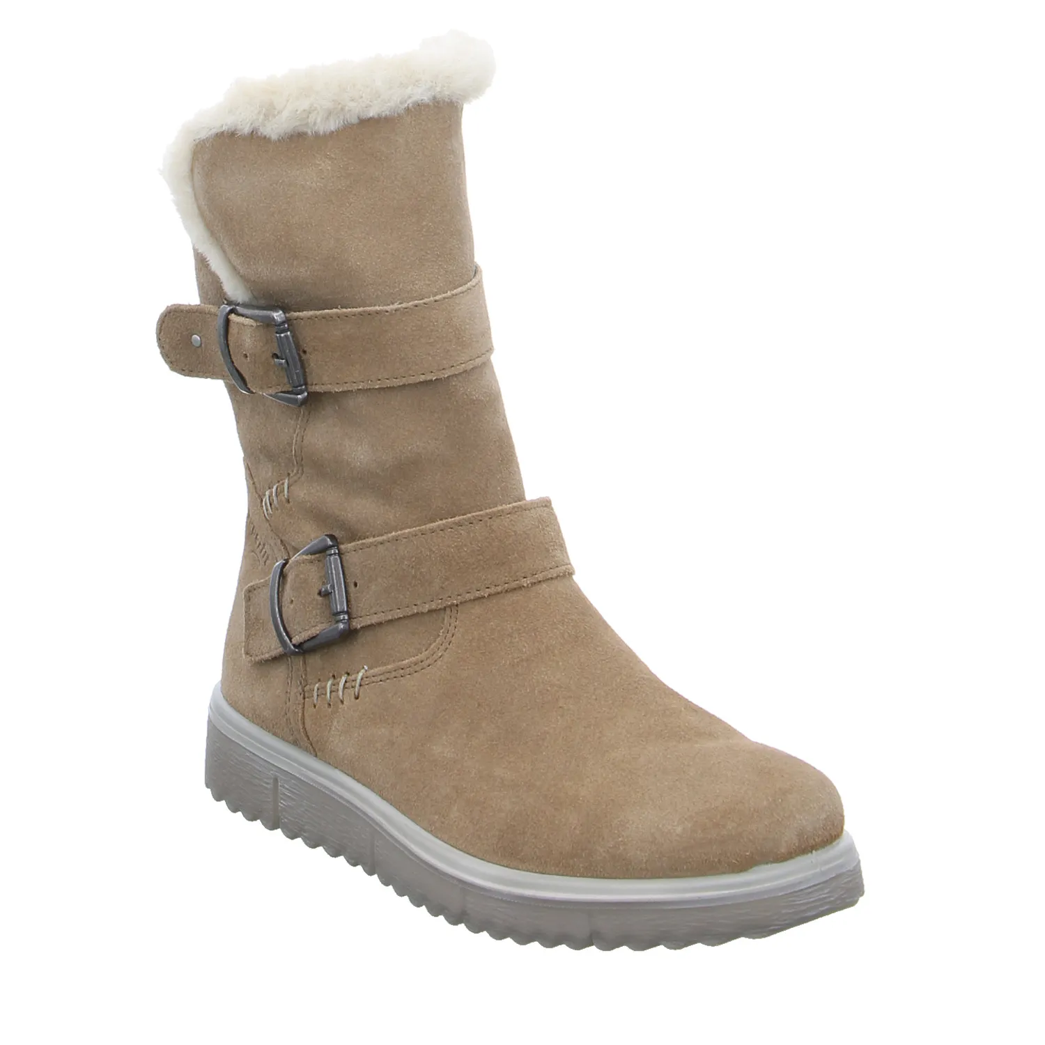 SUPERFIT Mädchen-Winter-Bottine Cognac Textil  Stiefelette