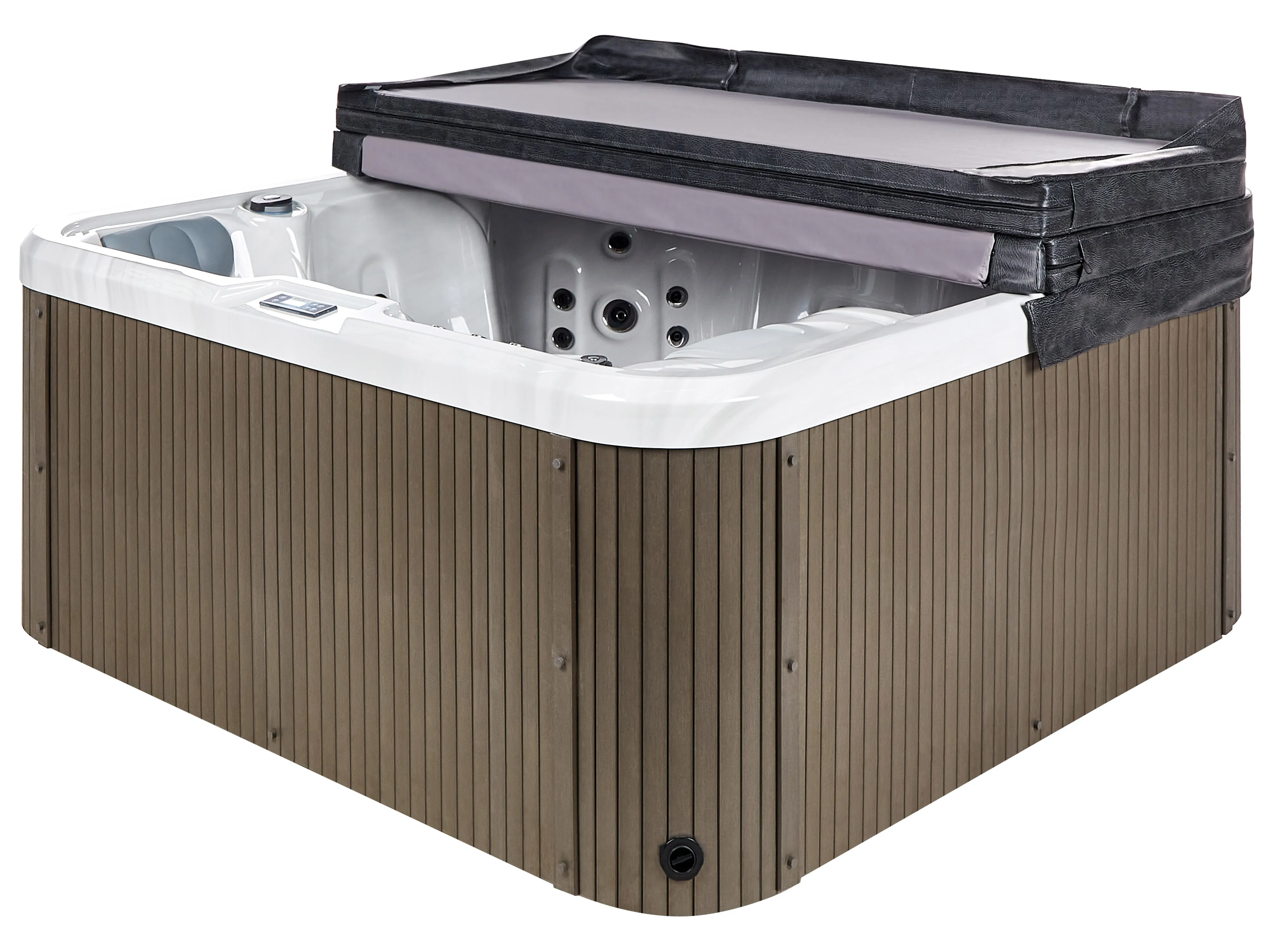 Buiten hottub met LED CALIMA Wit