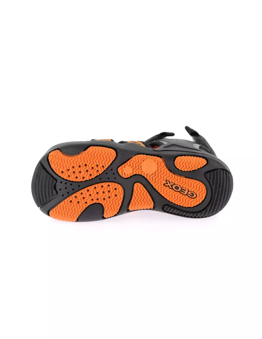GEOX AIRADYUM - Sandales & nu-pieds GREY/ORANGE