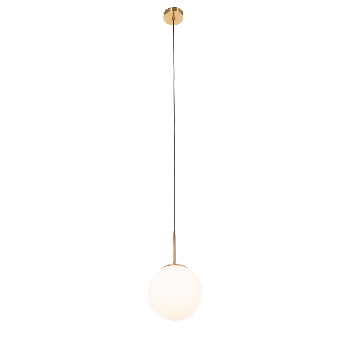 Smart hanglamp goud met opaal glas incl. Wifi P45  - Flore