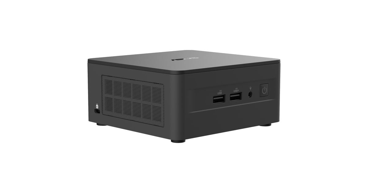 ASUSNUC 13 Pro Kit NUC13ANHi70002I barebone  (Zwart | Core i7-1360P | Iris Xe Graphics)