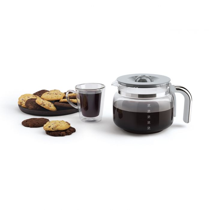 SMEG Filter-Kaffeemaschine 50's Retro Style DCF02SSEU silber