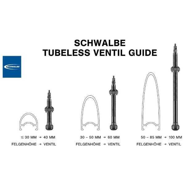 Schwalbe - UTLV Tubeless Valve - Valve de vélo
