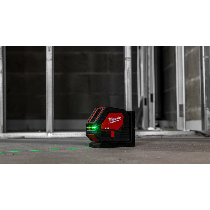 Milwaukee CLL-C Alkaline kruislijnlaser Groen