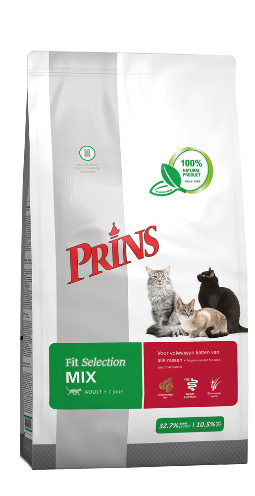 Prins Mix - Kattenvoer - 10 Kilogram - gevogelte, vis, rund