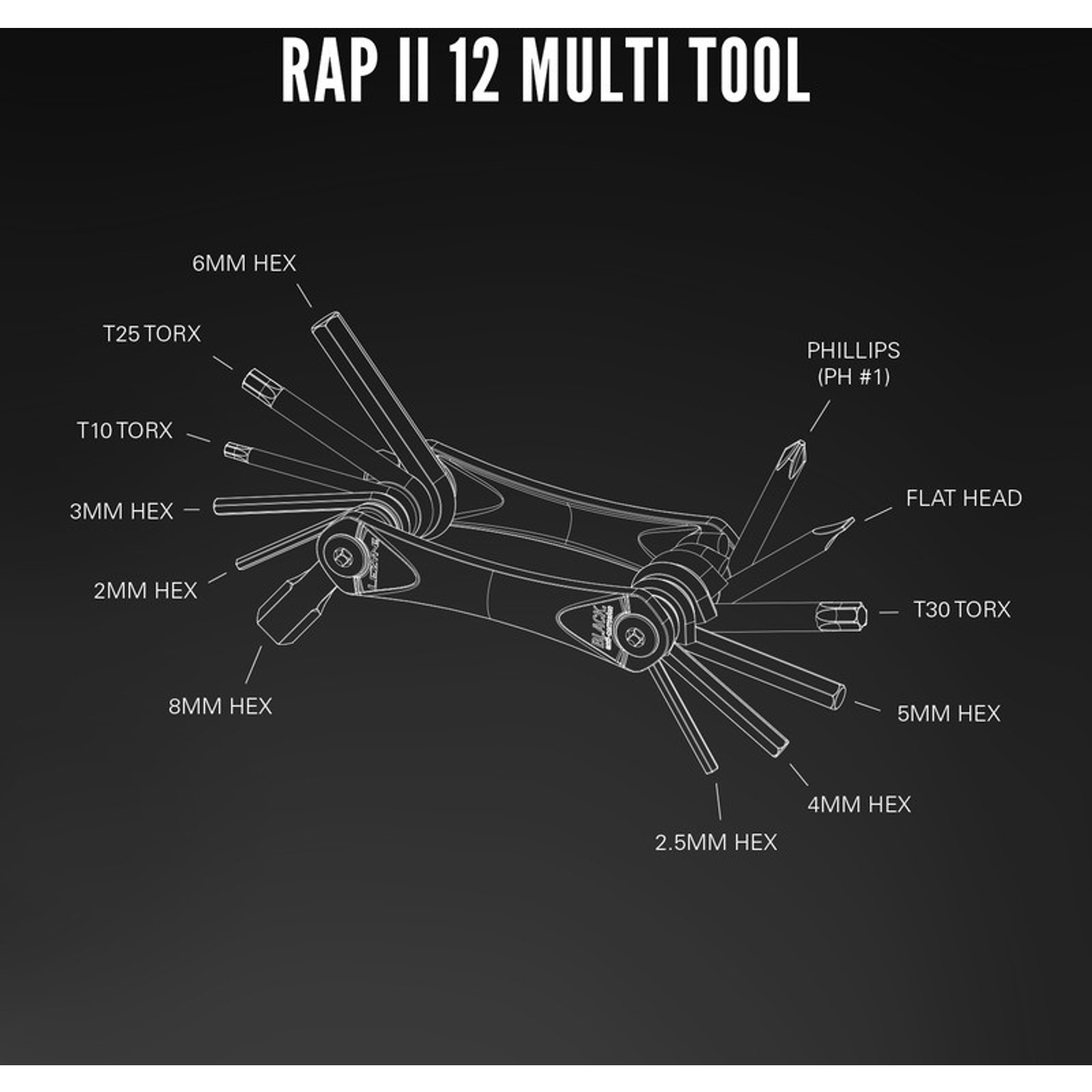 Lezyne Rap II 12 Multitool