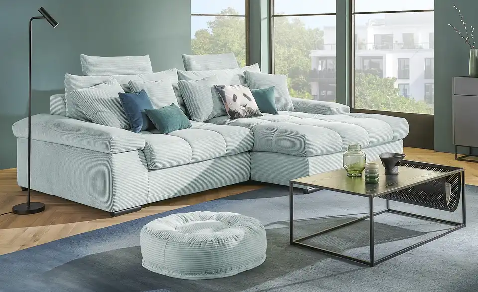 Ecksofa Hella rechts Mintgrün