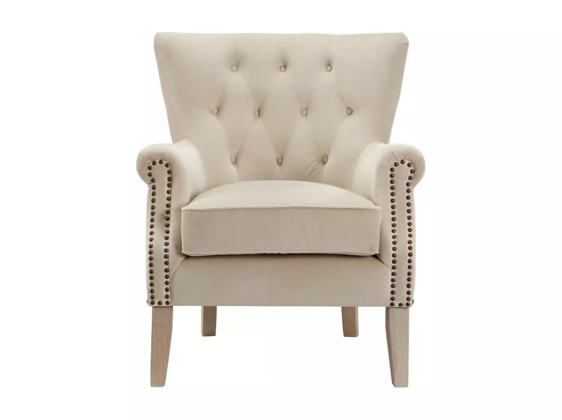Dorel | Chaise longue tapissée en tissu beige