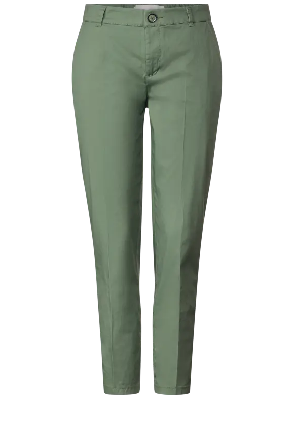 Casual Fit Chinohose - dry salvia green