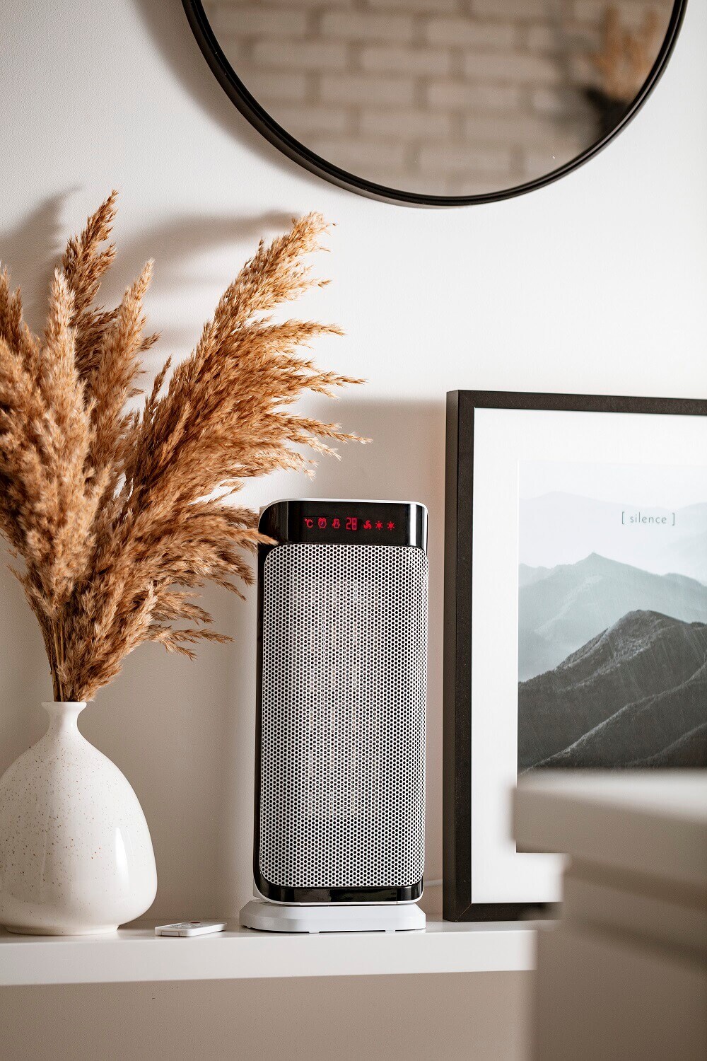 Echos Keramik Heizlüfter Timer Fernbedienung Temperaturanzeige 2000W