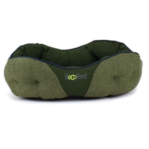 Cama de descanso verde para cães