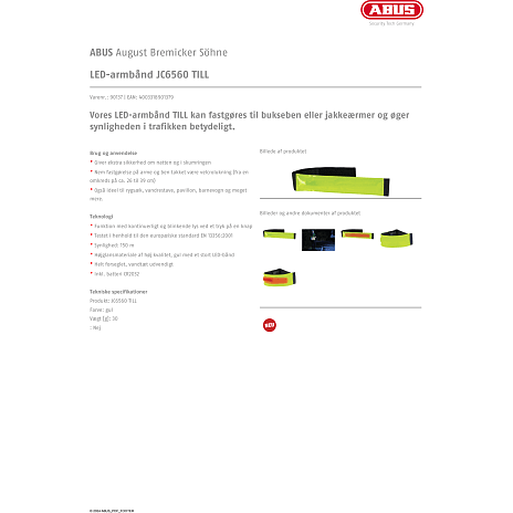 Abus TILL LED-armbånd