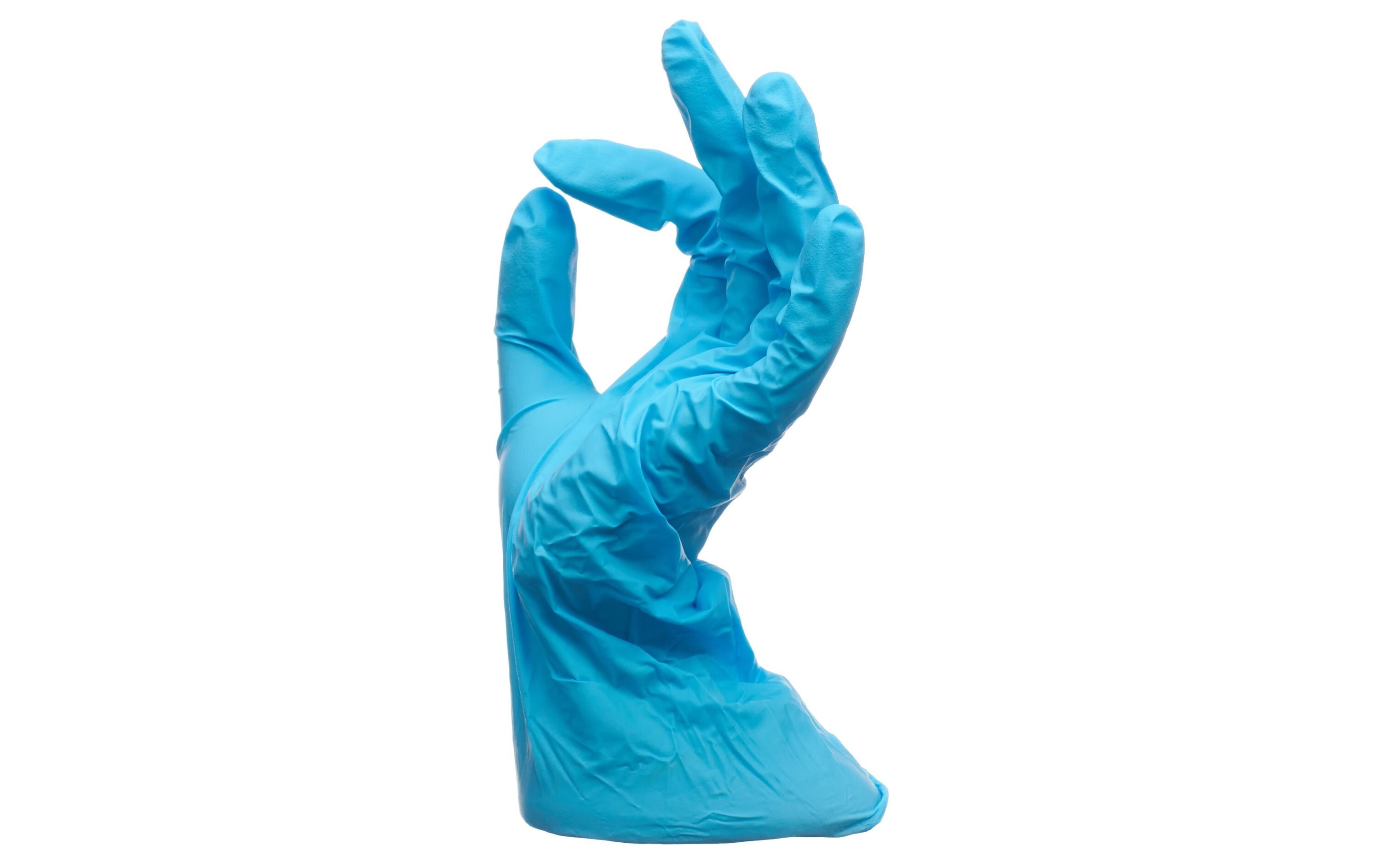 Einweghandschuh Nitril Grösse L 100 StückNitril-Handschuhe blau