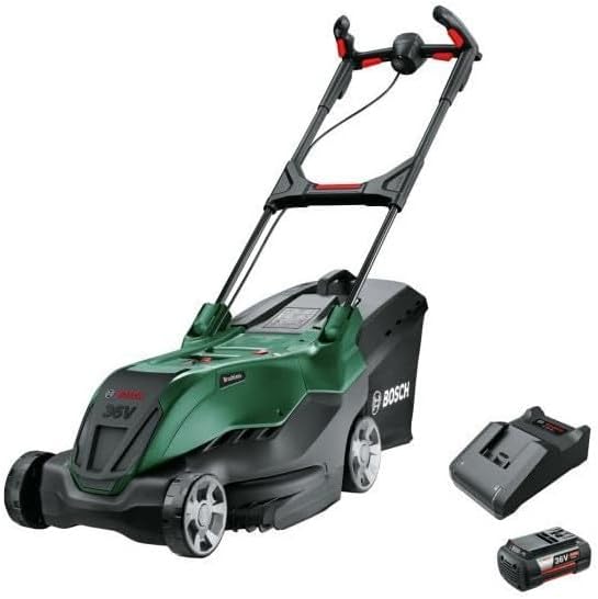 Bosch leistungsstarker Akku-Rasenmäher AdvancedRotak 36V-44-750 (zum Rasenmähen; 36-Volt-System; Schnittbreite: 44 cm; Set, mit 1x 4.0 Ah- Akku und Ladegerät)