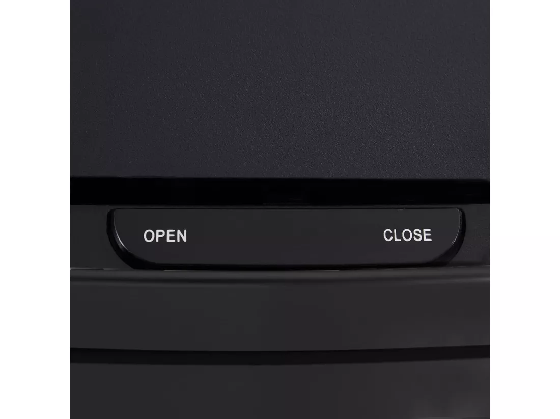WELL HOME Poubelle de tri 62L (37L+25L), poubelle à 2 compartiments, ouverture automatique avec capteur, en inox, noir