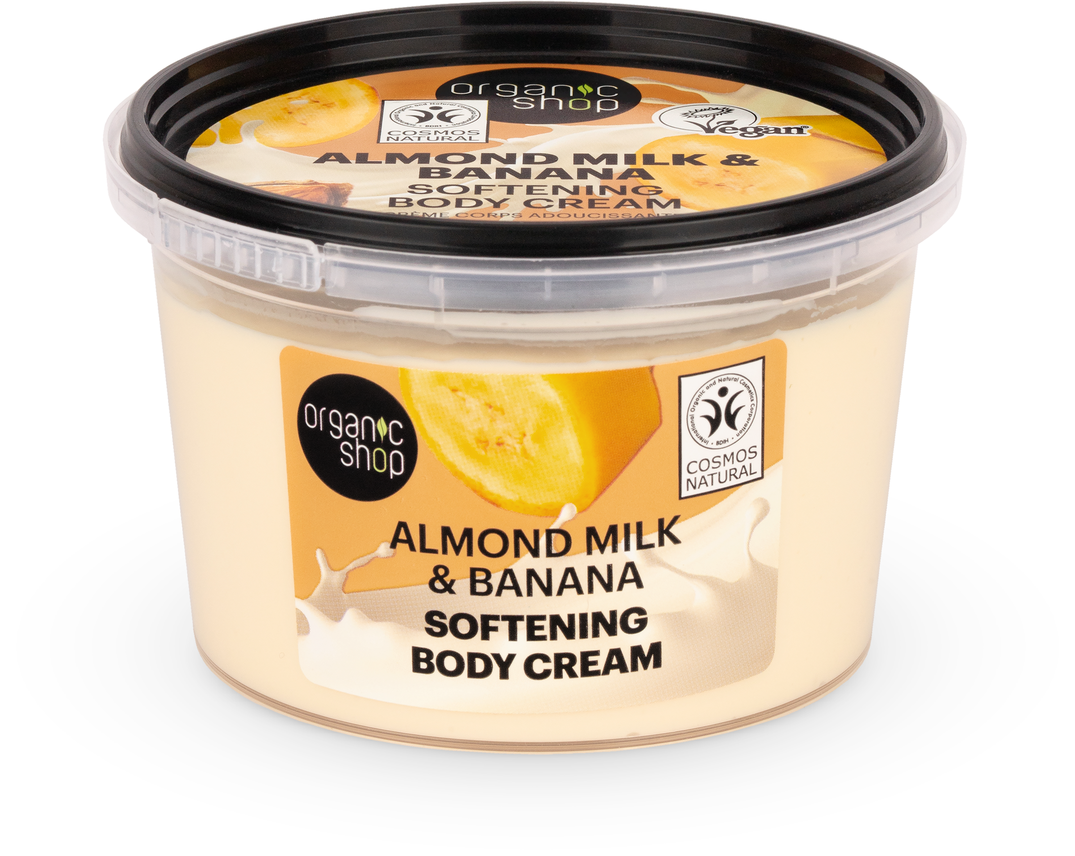Organic Shop  Softening Body Cream Almond Milk & Banana, 250 ml