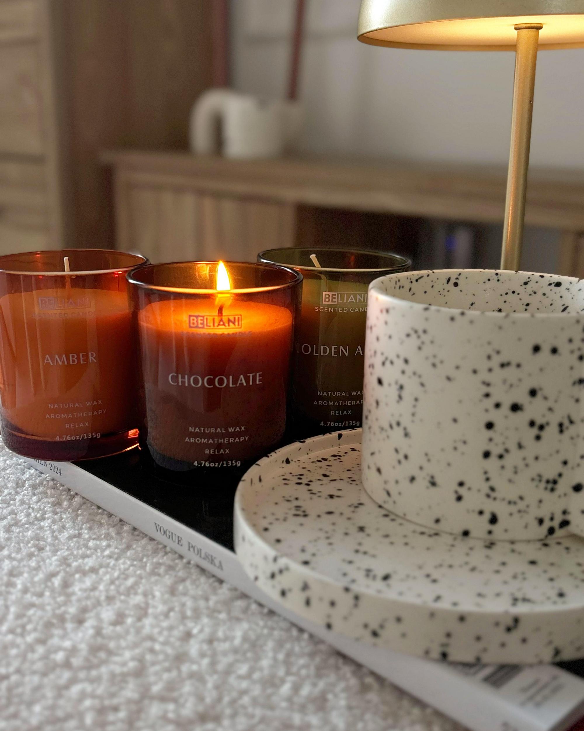 Set van 3 geurkaarsen SHEER JOY Soja wax Fruitige geurnoten Frisse geurnoten