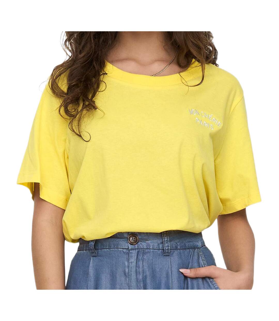 T-shirt Jaune Femme JDY Tokoy