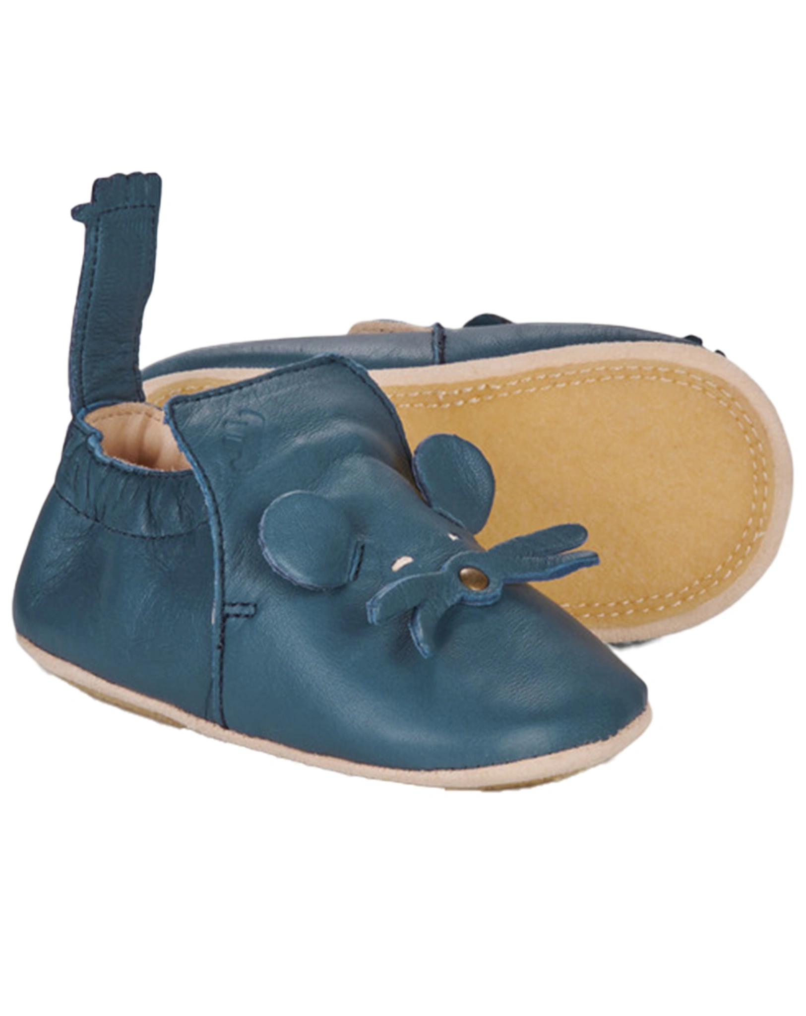 Krabbelschuhe MY BLUBLU MOUSE in denim