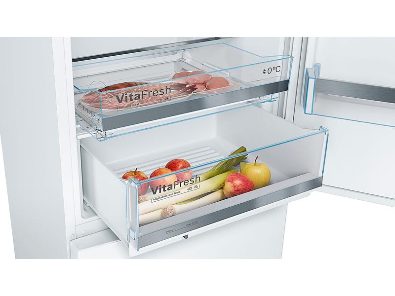 Bosch Kühl-Gefrierkombination KGE49AWCA Rechts/Wechselbar Kombigerät mit Kühlschrank und Gefrierschrank