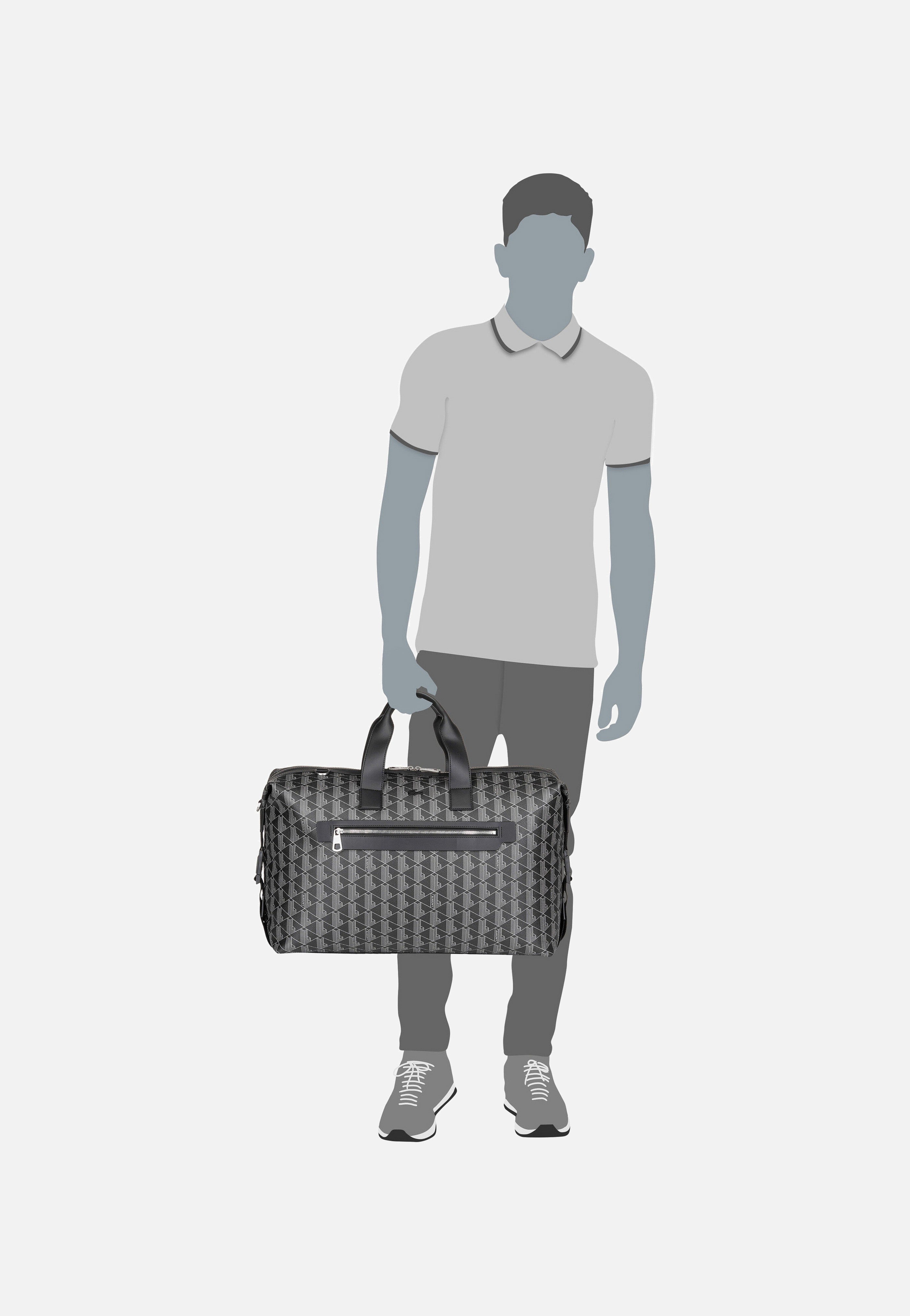 The Blend Duffle Monogram Noir Gris - Weekender
