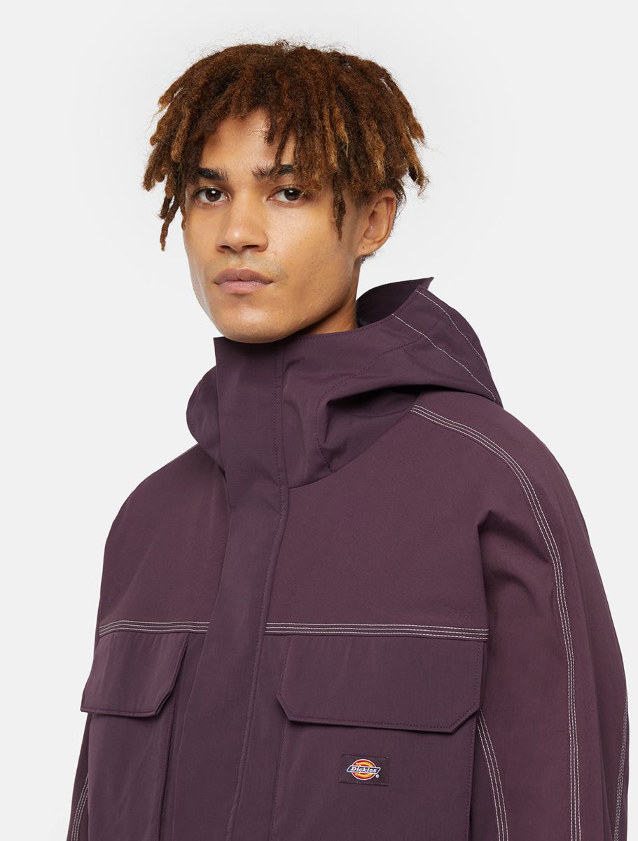 Dickies Ronan Hooded Jacket Plum Perfect