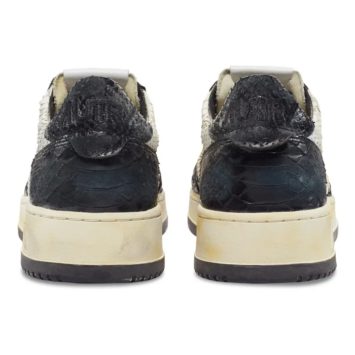 Autry Baskets Super Vintage Effet Python | Noir