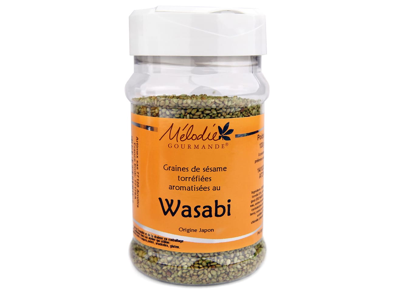 Graines de sésame - torréfiées au wasabi - 130 g - Mélodie Gourmande