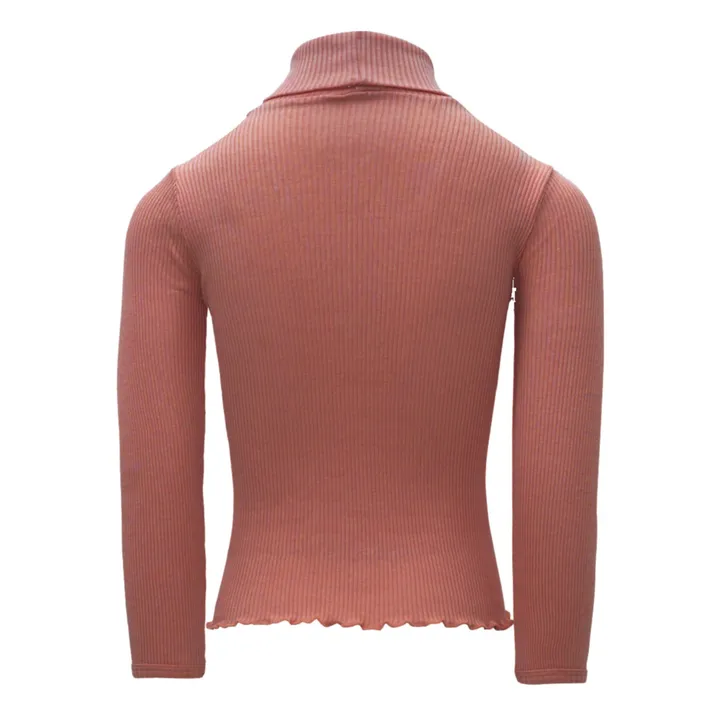 Minimalisma Pull Bui Seamless Soie et Coton | Vieux Rose