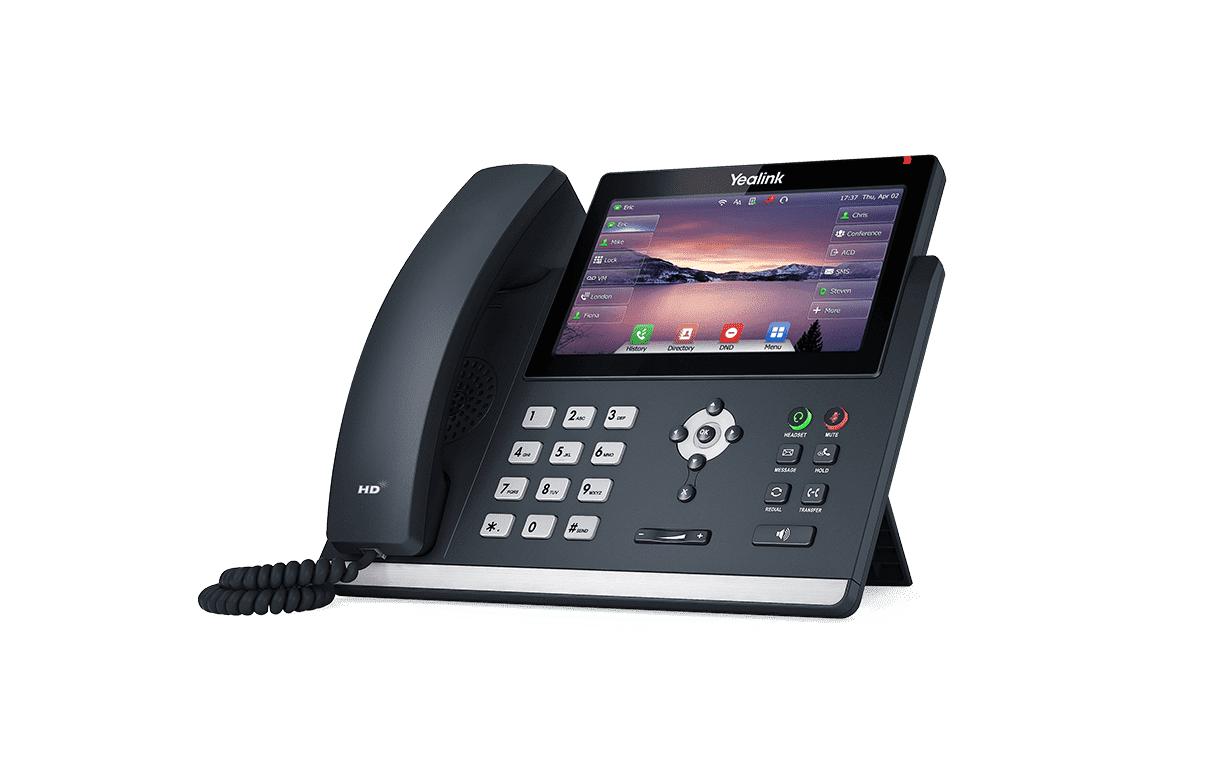 Tischtelefon SIP-T48U Grau<br>Ein revolutionäres SIP-Telefon mit einem 7-Zoll-Touchscreen