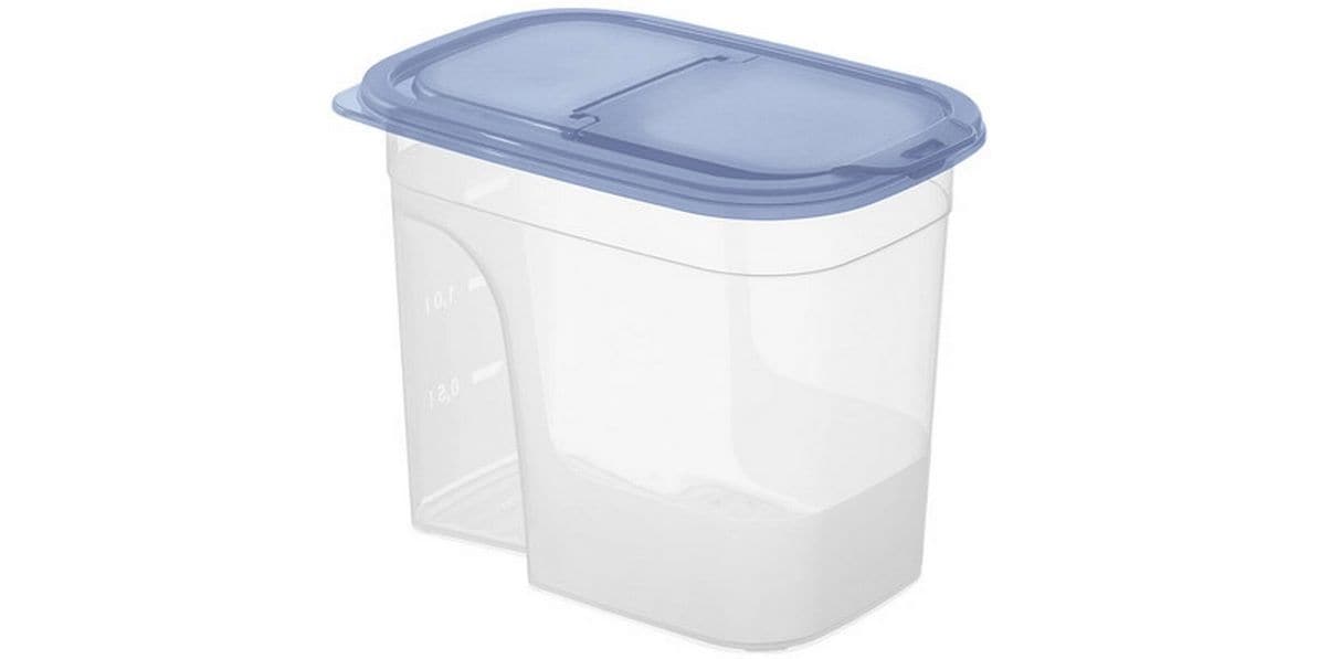 Rotho Vorratsdose Sunshine 2.2 l, Blau/Transparent Schüttbehälter mit Schüttöffnung