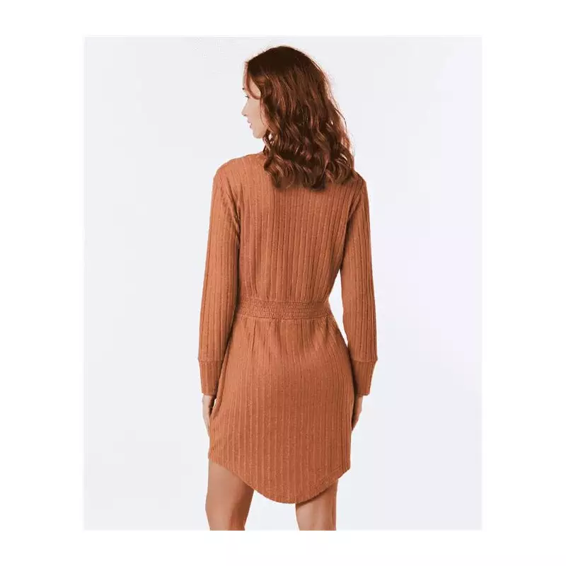 Robe RIPCURL New Cosy Dress Light Brown