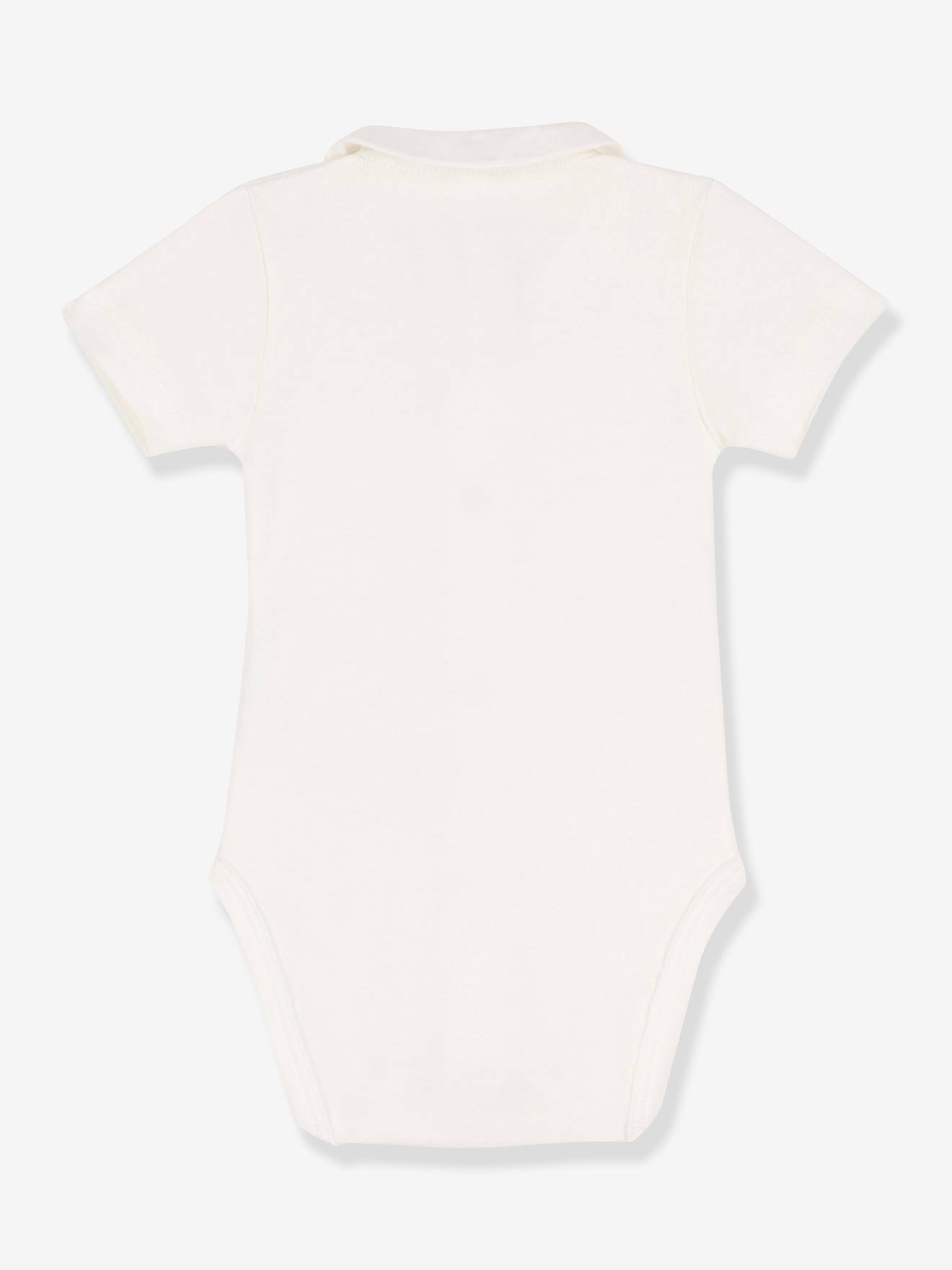 Body PETIT BATEAU de manga curta, branco