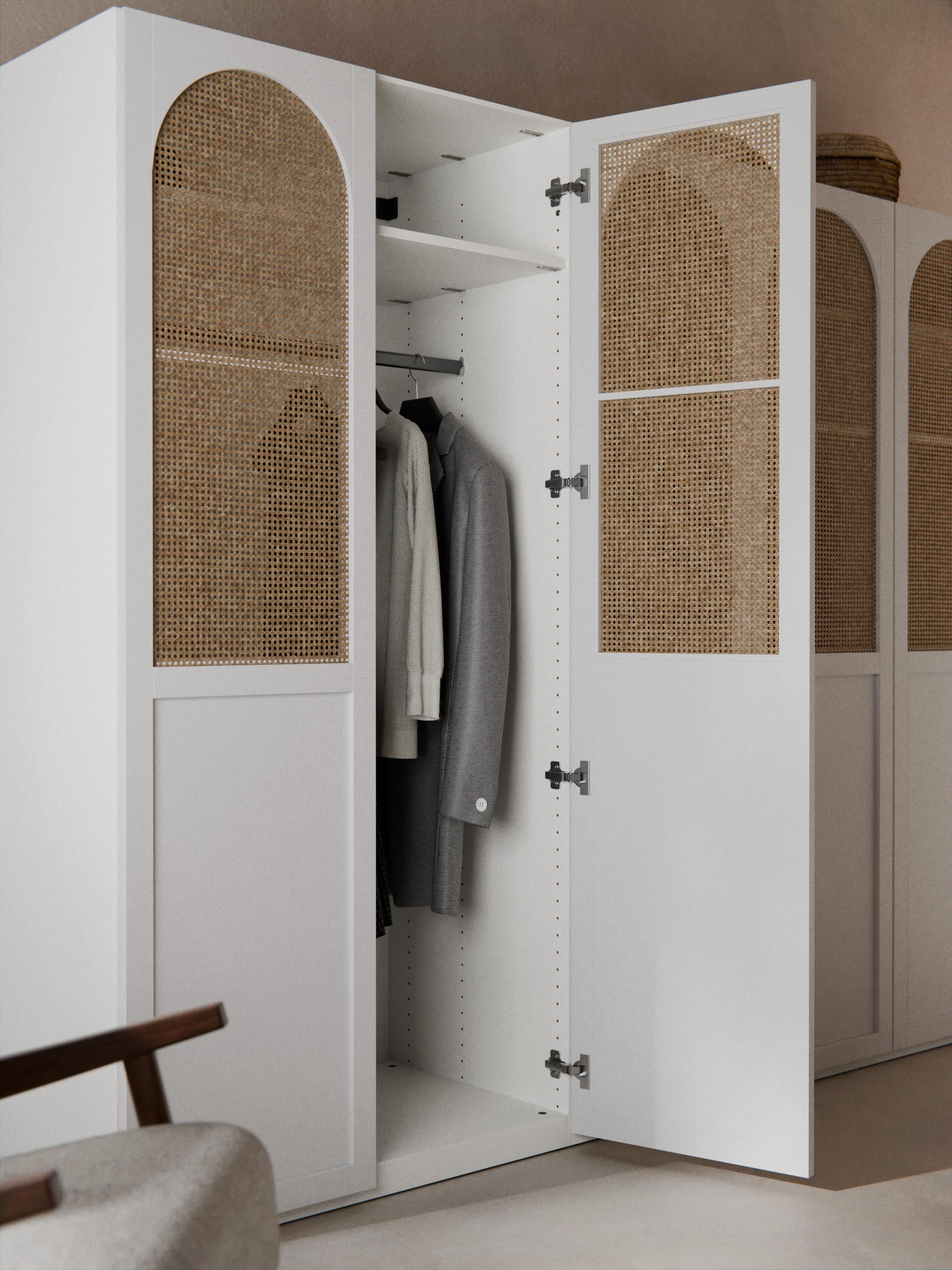 Modulaire draaideurkast Jeanne, 300 cm breed, diverse opties
