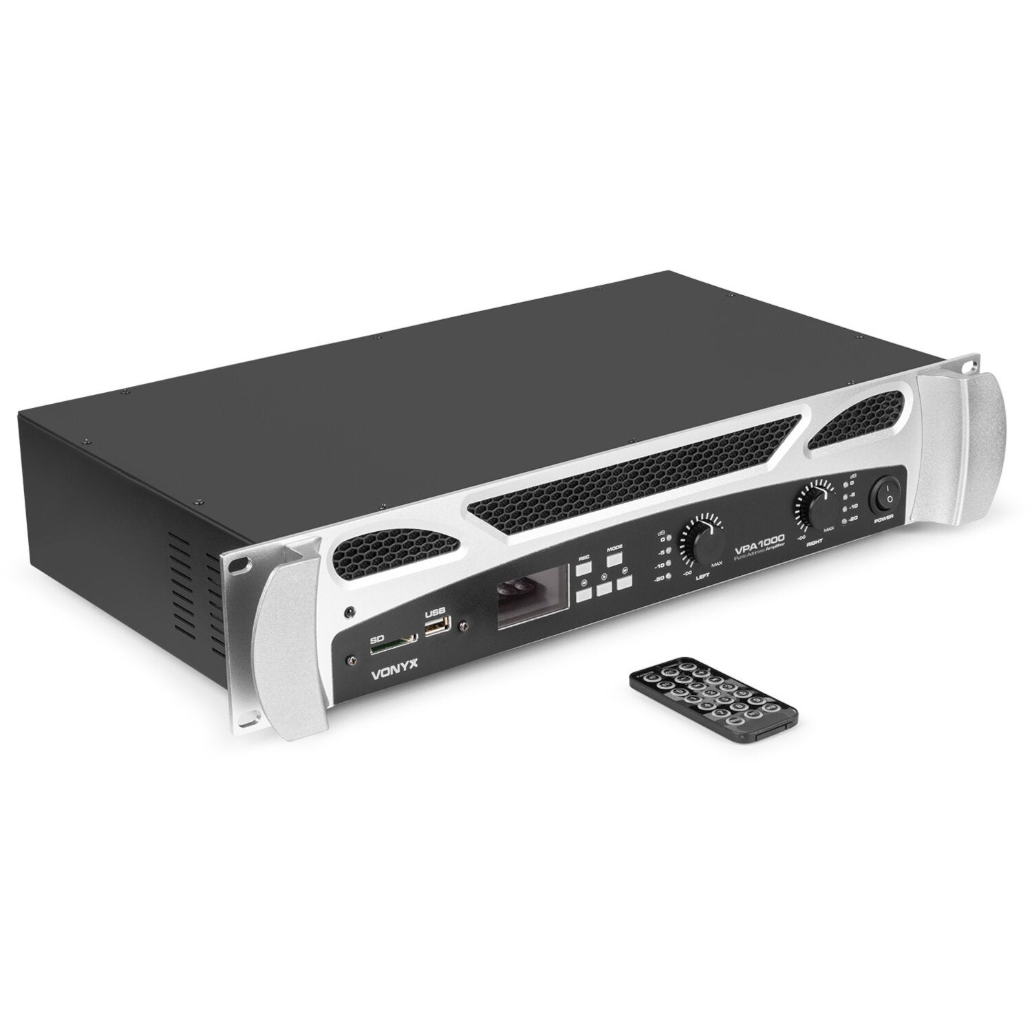 Vonyx VPA1000 2x 500W versterker / mediaplayer met Bluetooth