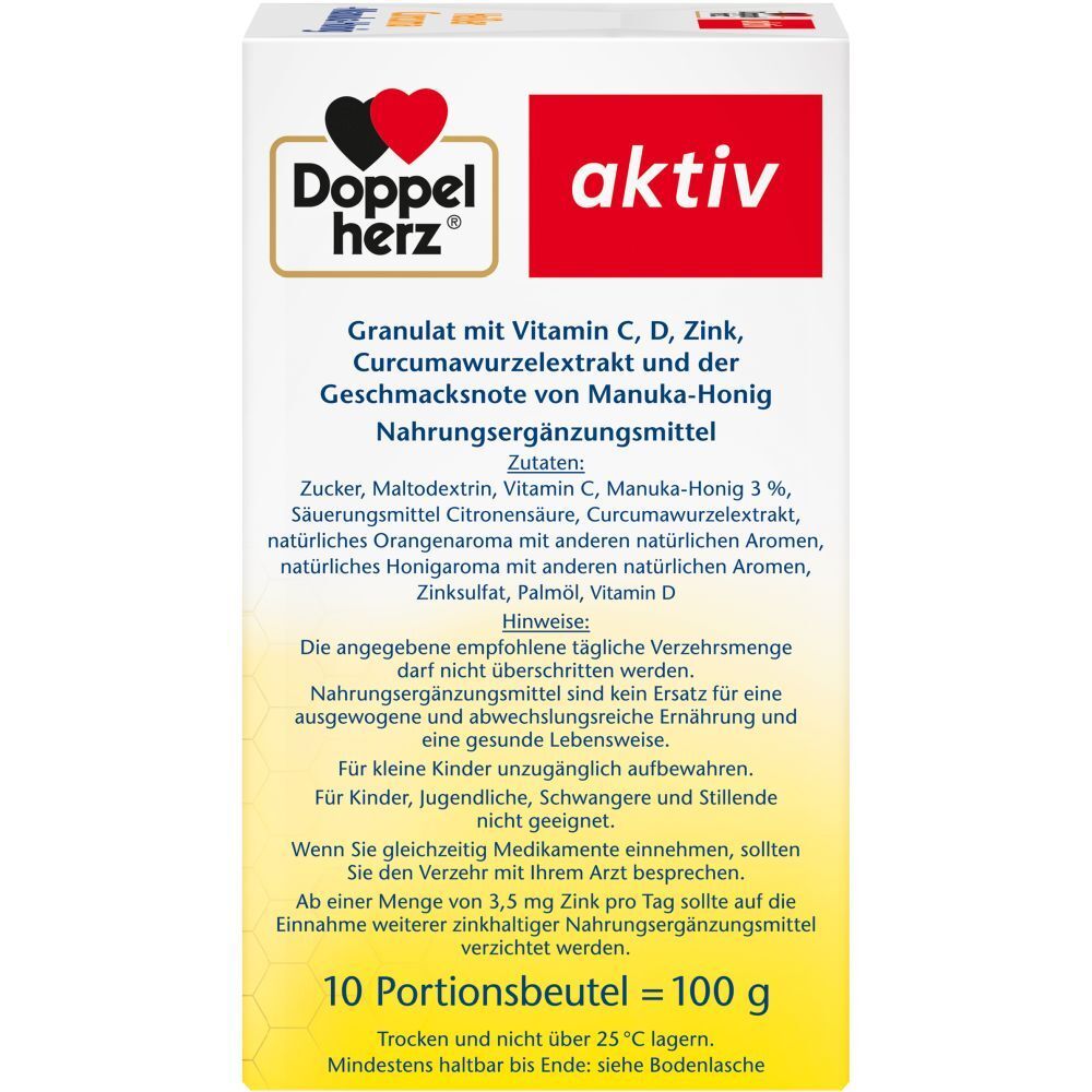 Doppelherz® Heißer Curcuma + Manuka-Honig