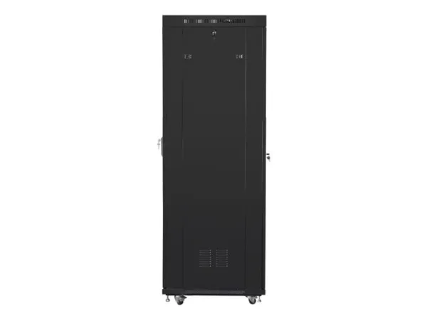 Lanberg - Rack kabinet - med 4 køleblæsere, display - sort, RAL 9004 - 42U - 19