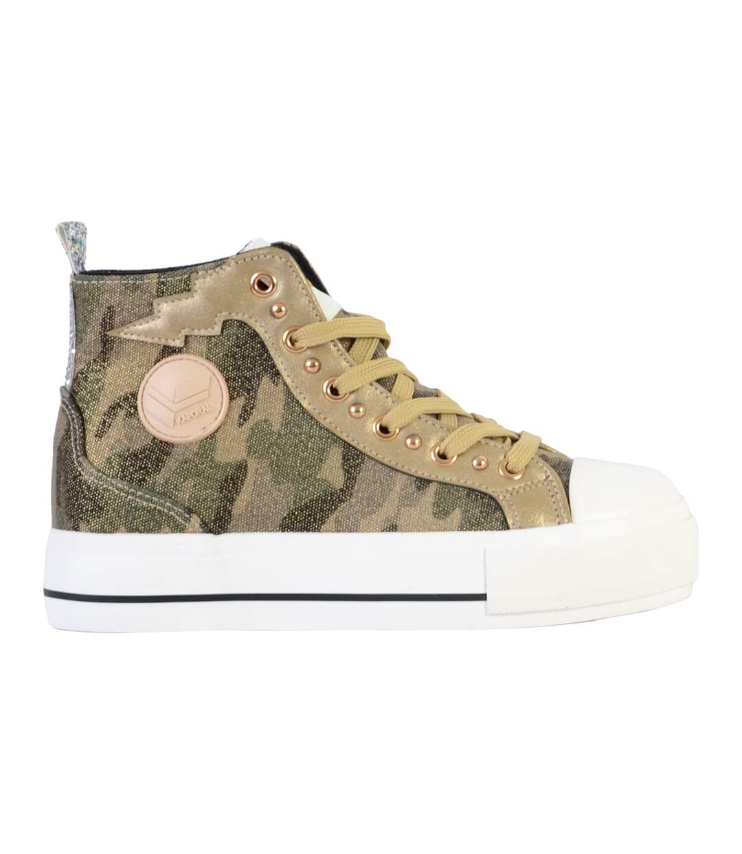 Basket Montante Cuir Kaporal Tattoo