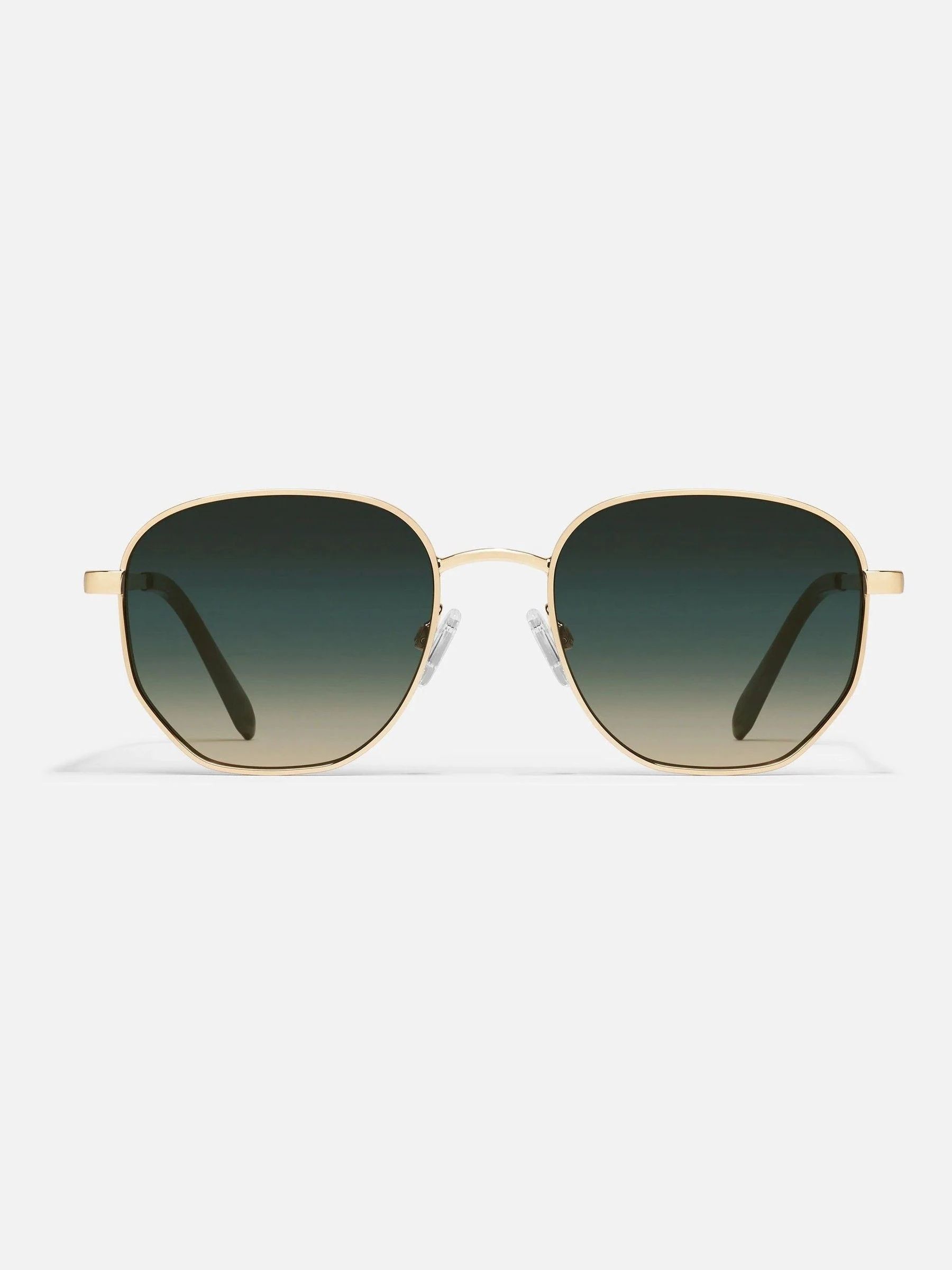 Met bladgoud - QUAY Big Time Polarised Sunglasses