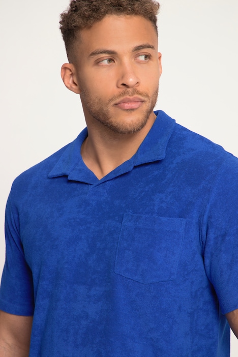 STHUGE Poloshirt, Frottee, Halbarm, Cuba-Kragen, bis 8 XL